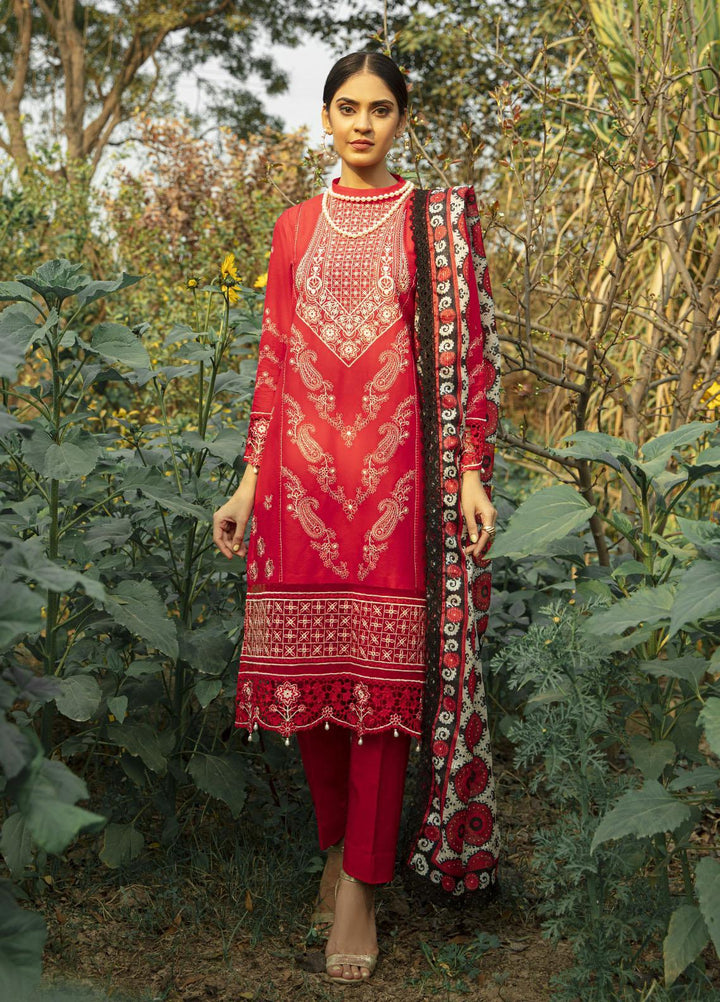 Mahroosh by Parishay Embroidered Lawn Suits Unstitched 3 Piece PRS22MH Afarin B - Summer Collection