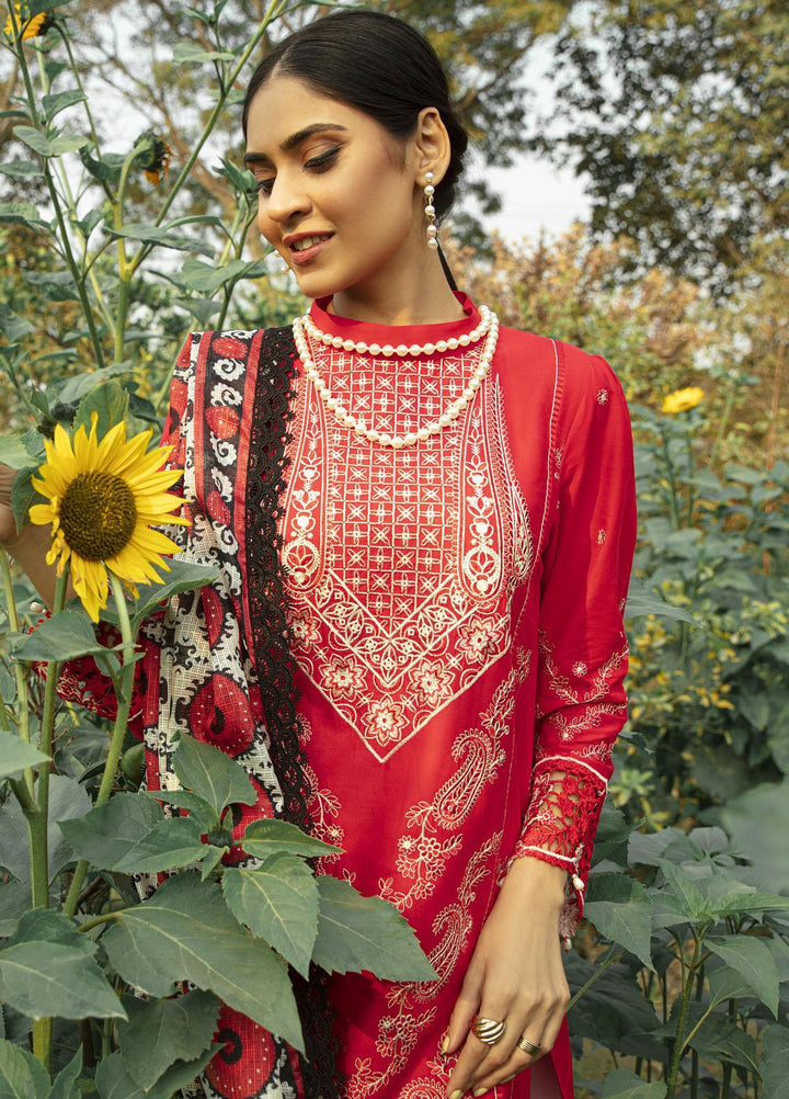 Mahroosh by Parishay Embroidered Lawn Suits Unstitched 3 Piece PRS22MH Afarin B - Summer Collection