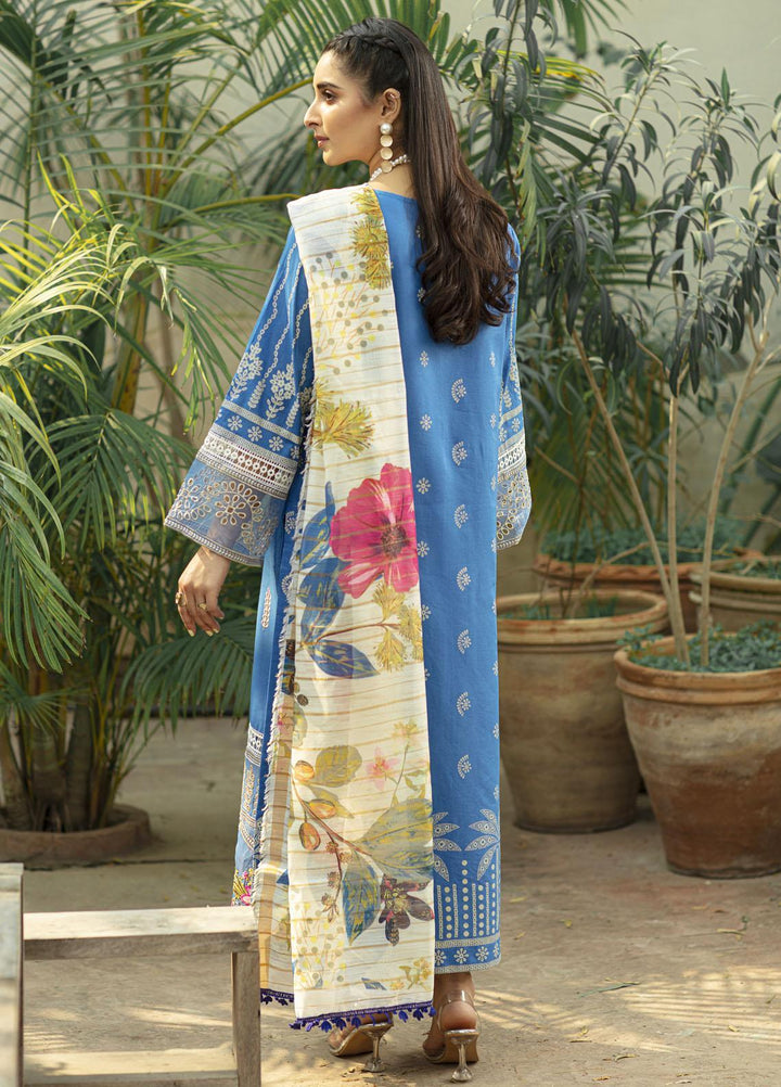Mahroosh by Parishay Embroidered Lawn Suits Unstitched 3 Piece PRS22MH Mahjabeen A - Summer Collection