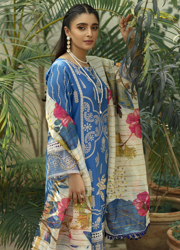 Mahroosh by Parishay Embroidered Lawn Suits Unstitched 3 Piece PRS22MH Mahjabeen A - Summer Collection