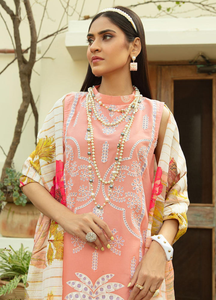 Mahroosh by Parishay Embroidered Lawn Suits Unstitched 3 Piece PRS22MH Mahjabeen B - Summer Collection