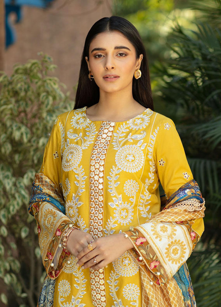Mahroosh by Parishay Embroidered Lawn Suits Unstitched 3 Piece PRS22MH Meerub A - Summer Collection