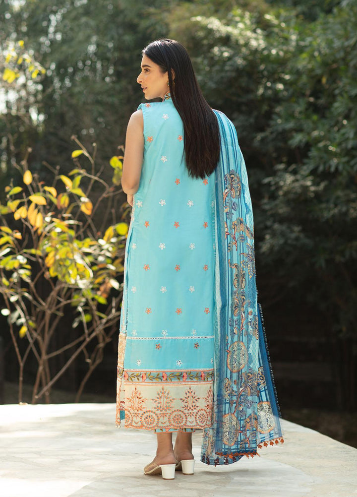 Mahroosh by Parishay Embroidered Lawn Suits Unstitched 3 Piece PRS22MH Meerub B - Summer Collection