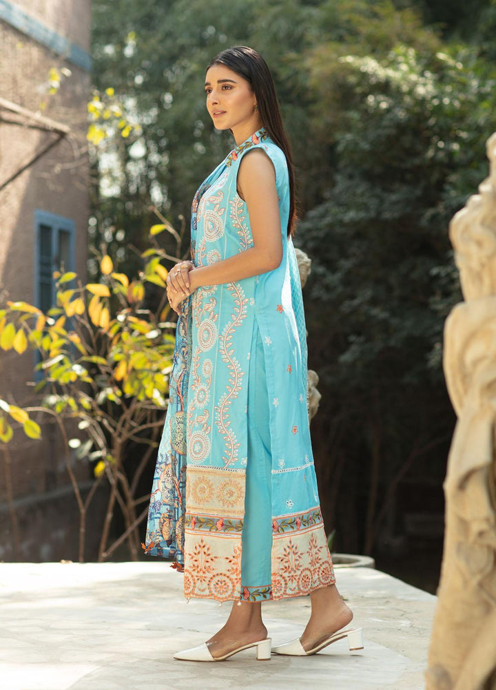 Mahroosh by Parishay Embroidered Lawn Suits Unstitched 3 Piece PRS22MH Meerub B - Summer Collection