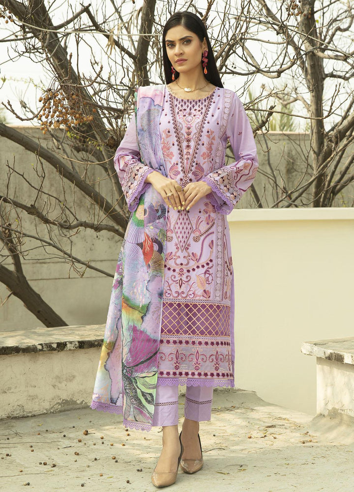 Mahroosh by Parishay Embroidered Lawn Suits Unstitched 3 Piece PRS22MH Qanaat B - Summer Collection