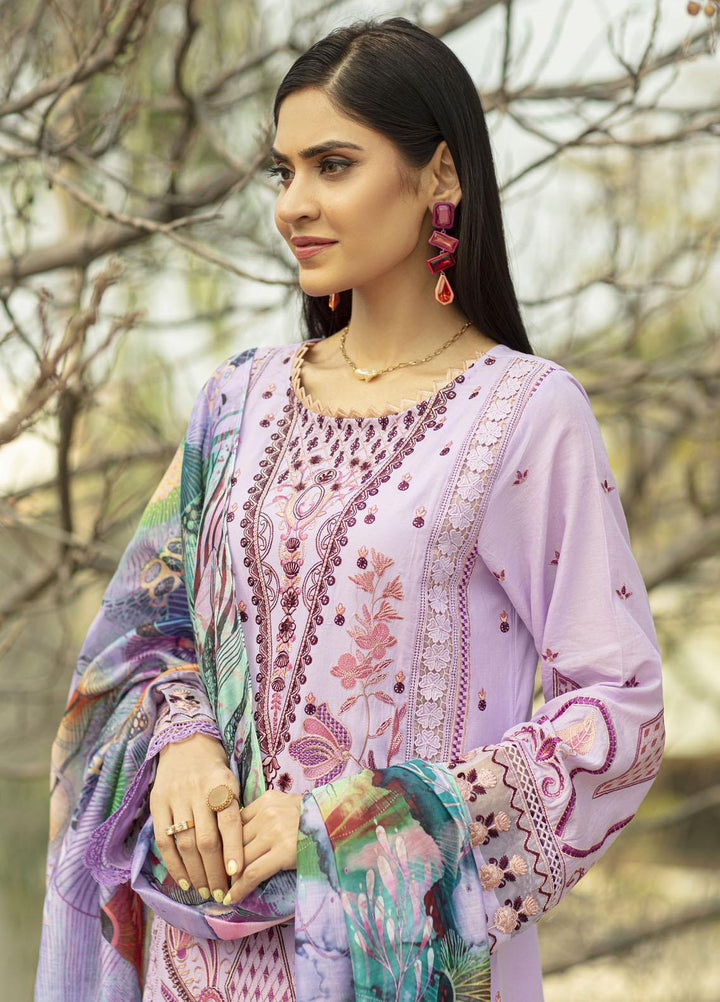 Mahroosh by Parishay Embroidered Lawn Suits Unstitched 3 Piece PRS22MH Qanaat B - Summer Collection