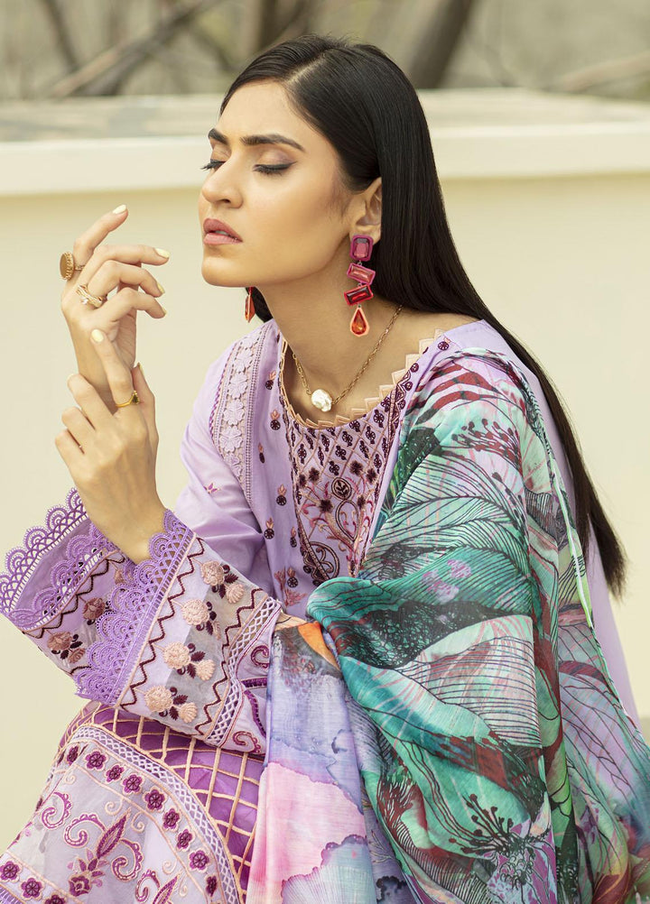 Mahroosh by Parishay Embroidered Lawn Suits Unstitched 3 Piece PRS22MH Qanaat B - Summer Collection