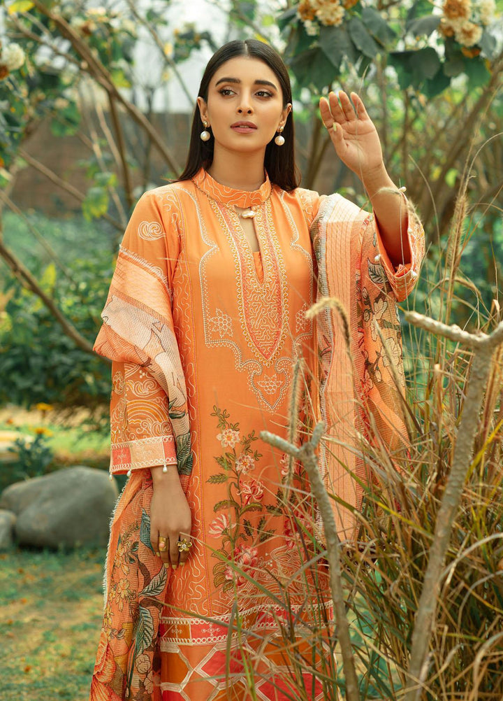 Mahroosh by Parishay Embroidered Lawn Suits Unstitched 3 Piece PRS22MH Sabahat A - Summer Collection