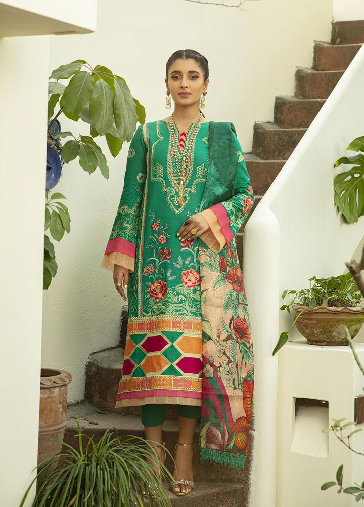 Mahroosh by Parishay Embroidered Lawn Suits Unstitched 3 Piece PRS22MH Sabahat B - Summer Collection