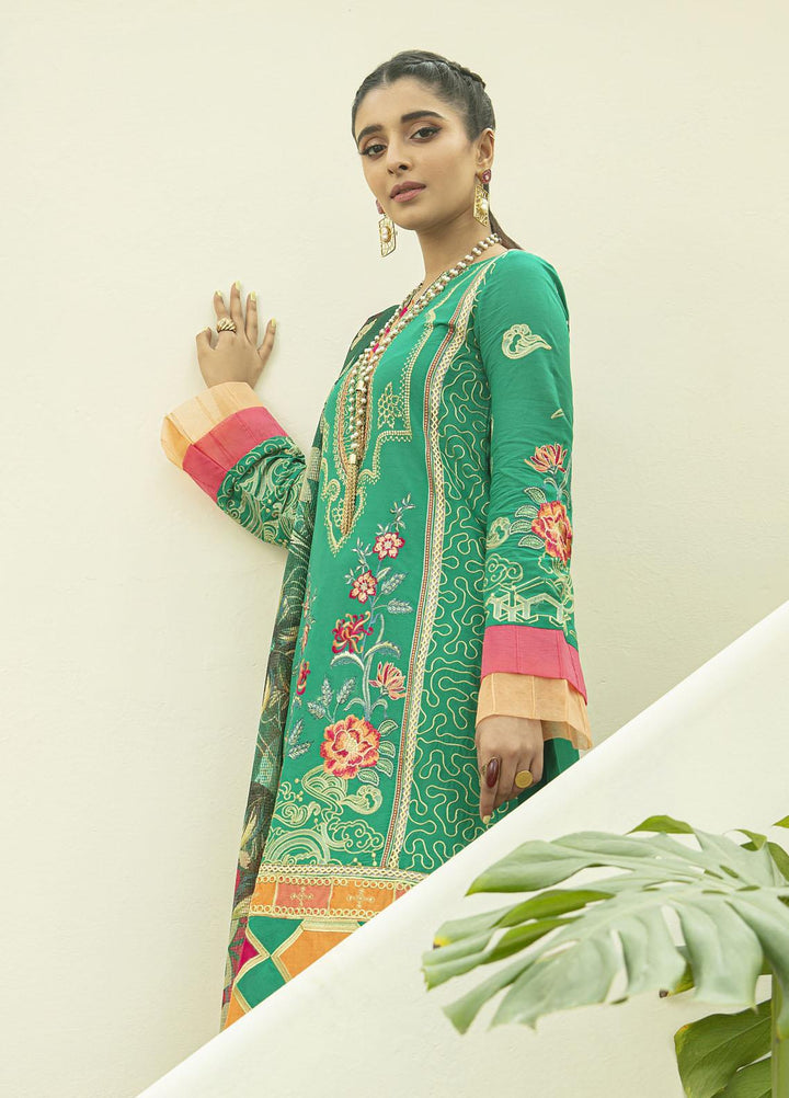 Mahroosh by Parishay Embroidered Lawn Suits Unstitched 3 Piece PRS22MH Sabahat B - Summer Collection