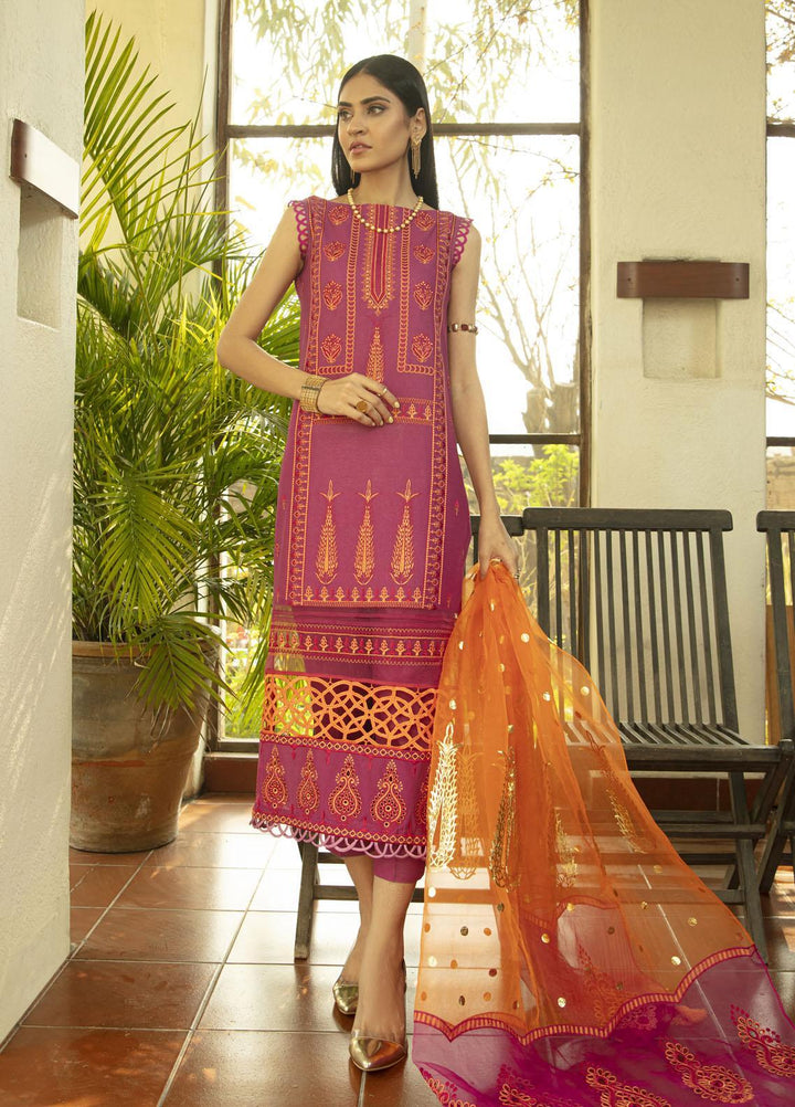Mahroosh by Parishay Embroidered Lawn Suits Unstitched 3 Piece PRS22MH Tazeen B - Summer Collection