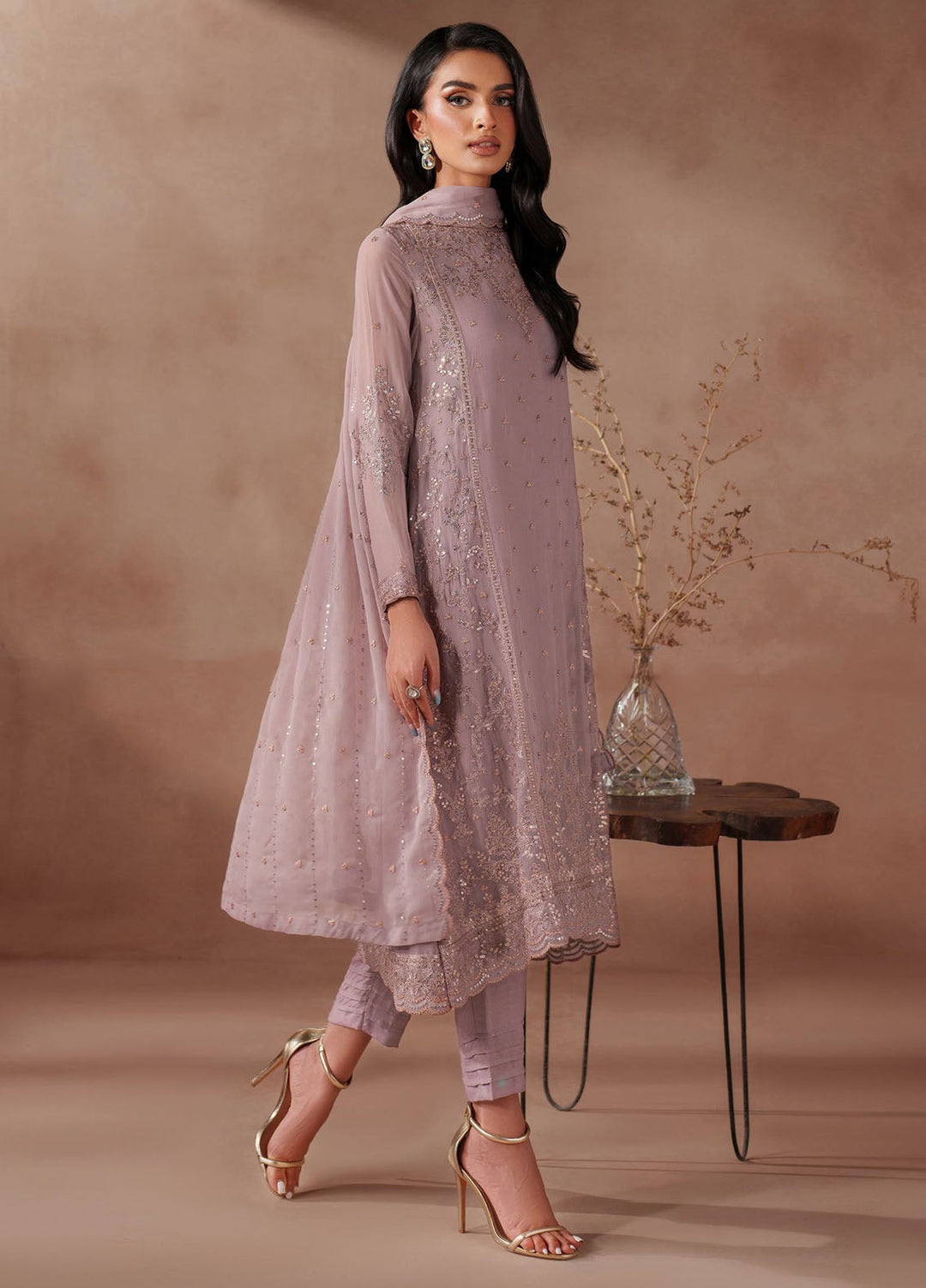 Mahrosh by Zarif Embroidered Chiffon Suits Unstitched 3 Piece ZR25UF MUF-04 Saheer - Formals Collection
