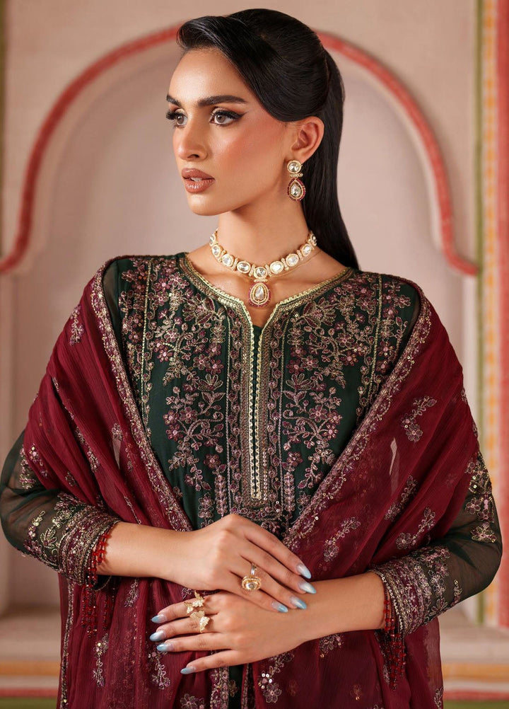 Mahrosh by Zarif Embroidered Chiffon Suits Unstitched 3 Piece ZR25UF MUF-07 Minsha - Formals Collection