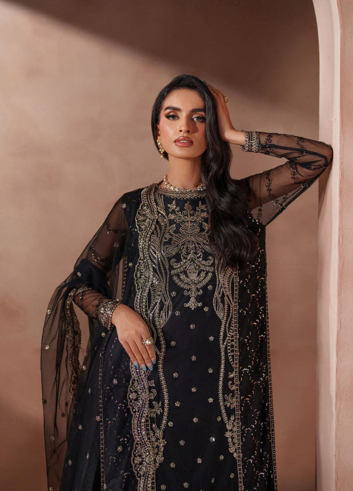 Mahrosh by Zarif Embroidered Net Suits Unstitched 3 Piece ZR25UF MUF-01 Ishaal - Formals Collection