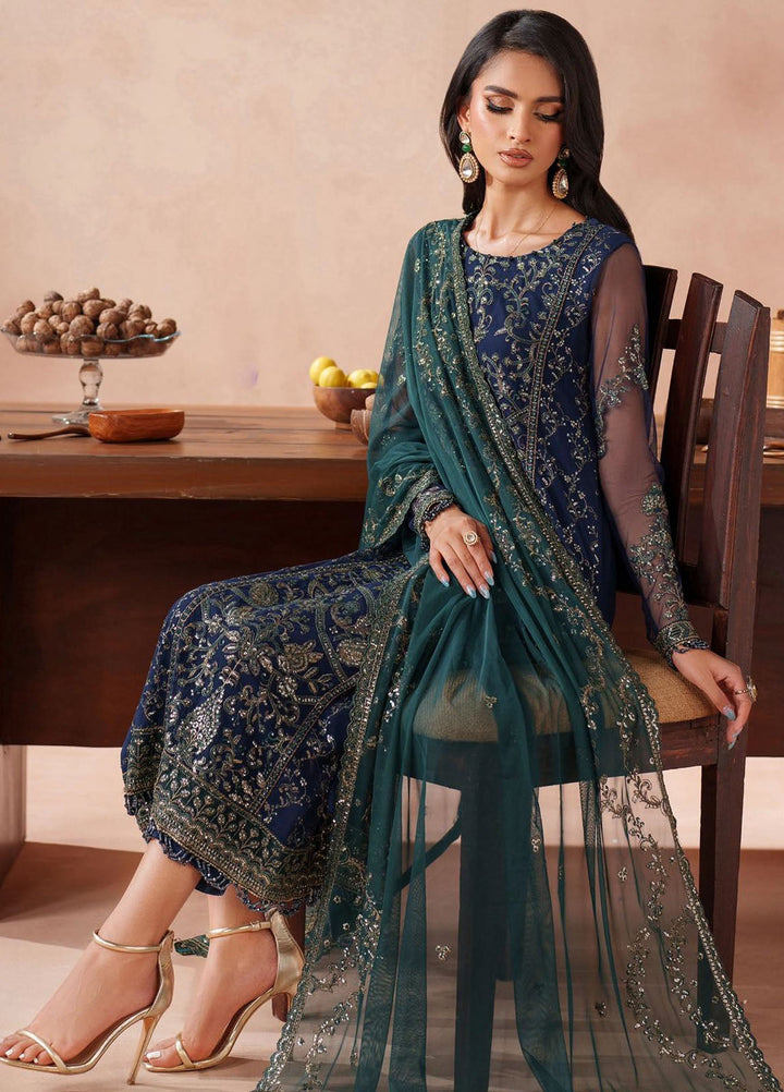 Mahrosh by Zarif Embroidered Net Suits Unstitched 3 Piece ZAF25MF MUF-03 Bateel - Formals Collection