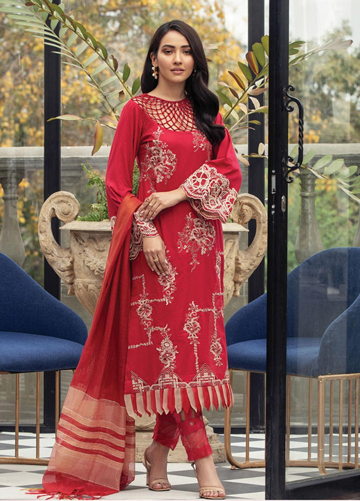 Mahrosh By House of Nawab Embroidered Lawn Suits Unstitched 3 Piece HON21M 05 Sareh - Luxury Collection