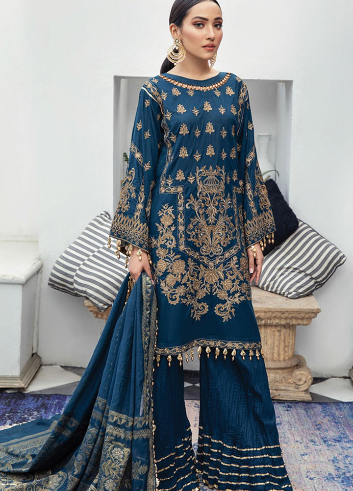 Mahrosh By House of Nawab Embroidered Lawn Suits Unstitched 3 Piece HON21M 10 Amana - Luxury Collection