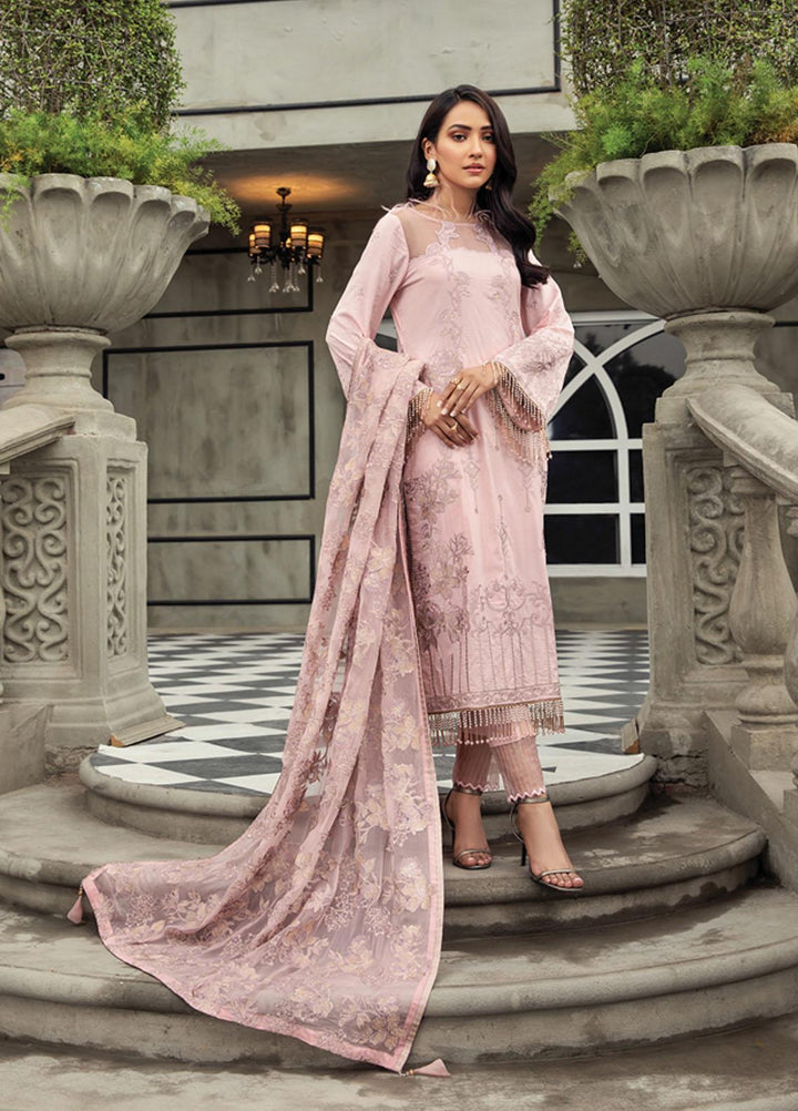 Mahrosh By House of Nawab Embroidered Lawn Suits Unstitched 3 Piece HON21M 12 Vero - Luxury Collection