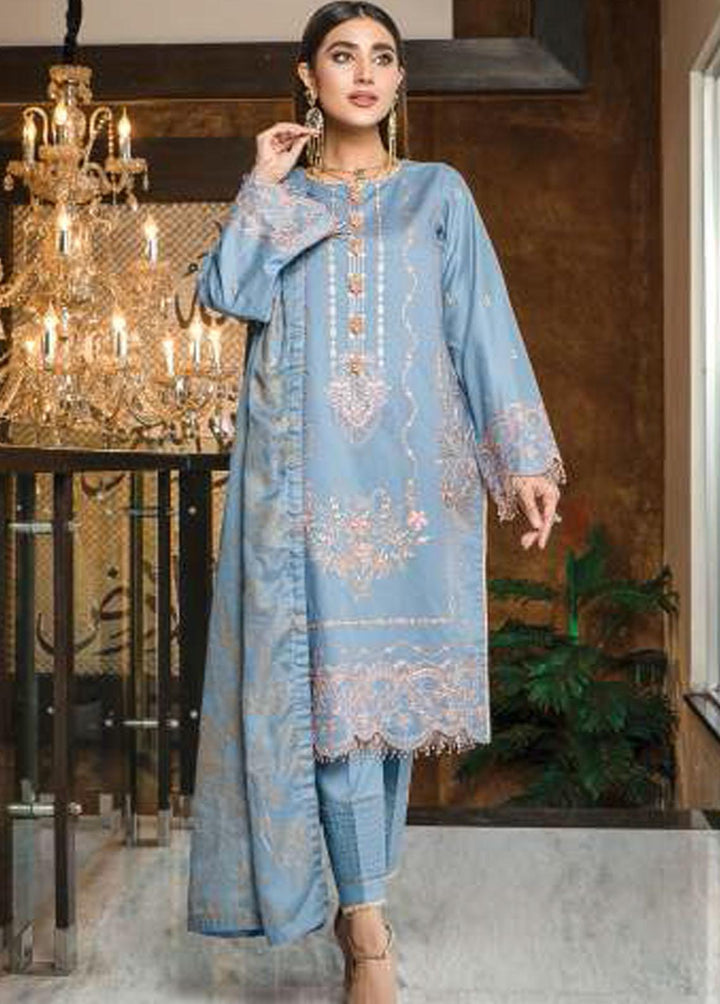 Mahru By LALA Textiles Embroidered Lawn Suits Unstitched 3 Piece LT22M 002 Zenith - Spring / Summer Collection