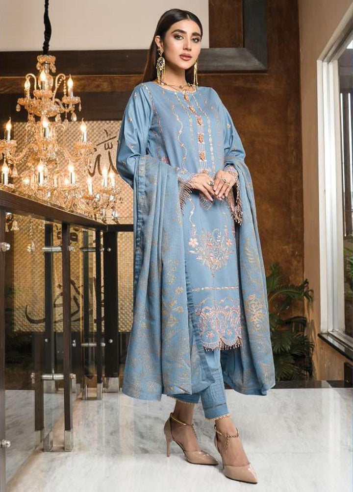 Mahru By LALA Textiles Embroidered Lawn Suits Unstitched 3 Piece LT22M 002 Zenith - Spring / Summer Collection
