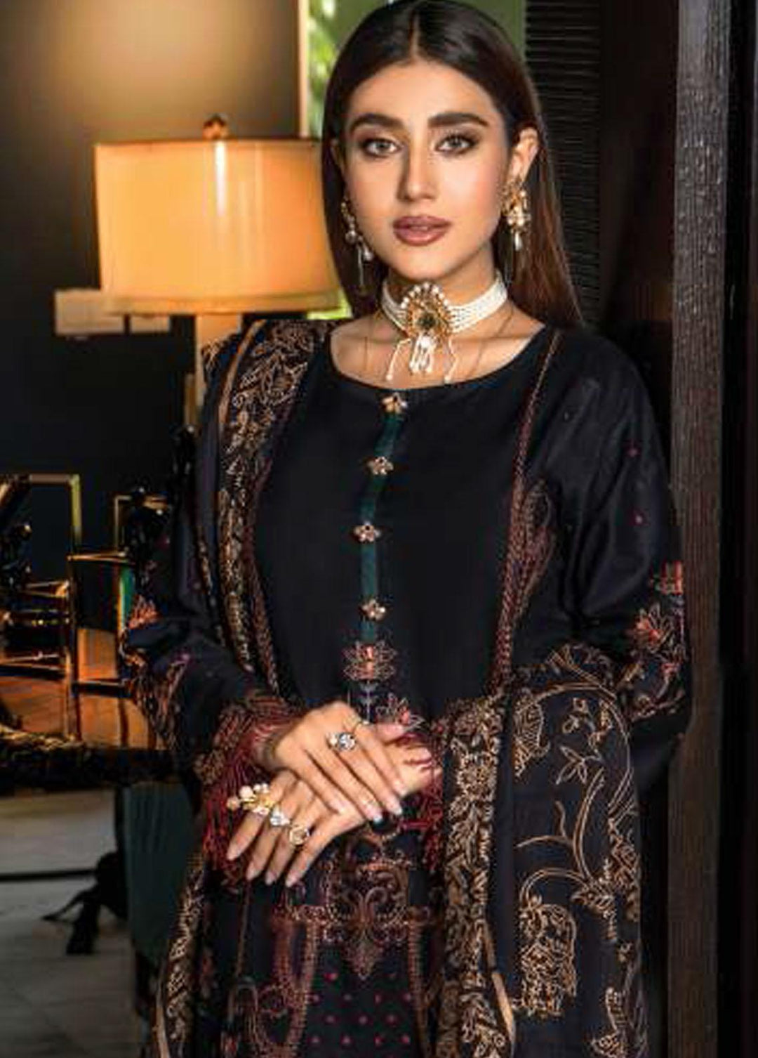 Mahru By LALA Textiles Embroidered Lawn Suits Unstitched 3 Piece LT22M 003 Kara - Spring / Summer Collection