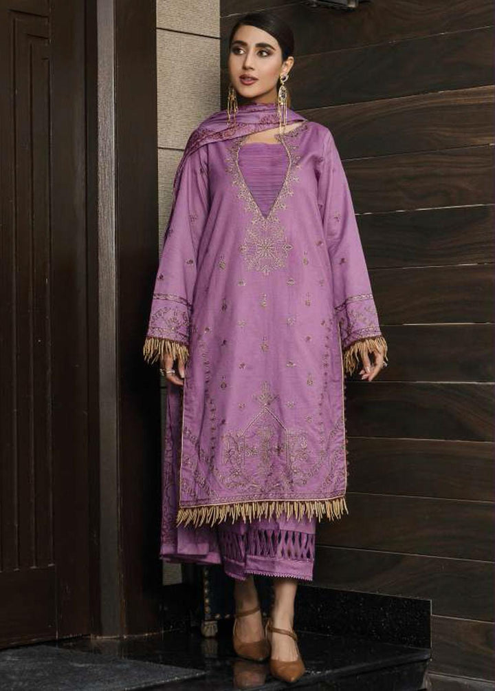 Mahru By LALA Textiles Embroidered Lawn Suits Unstitched 3 Piece LT22M 009 Aster - Spring / Summer Collection