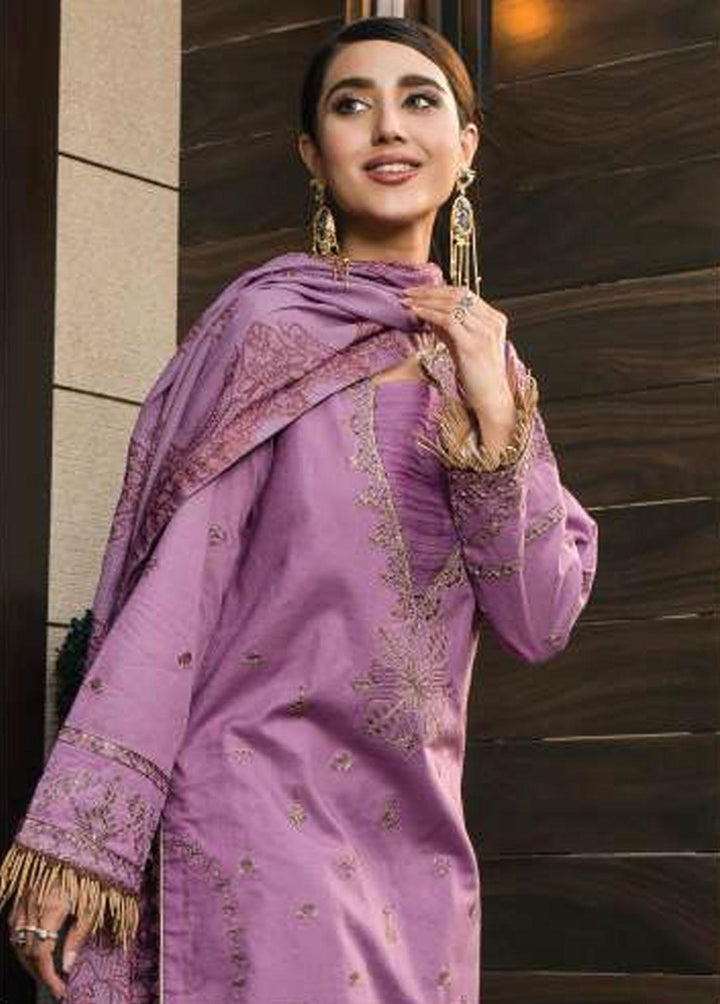Mahru By LALA Textiles Embroidered Lawn Suits Unstitched 3 Piece LT22M 009 Aster - Spring / Summer Collection