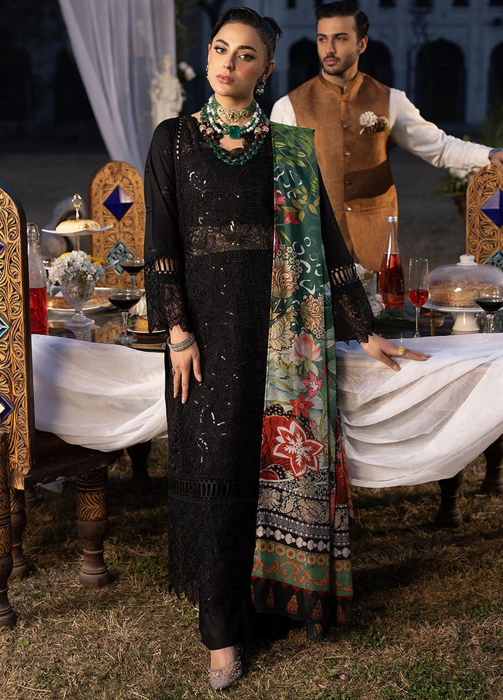 Mahrukh by Mahnur Embroidered Lawn Suits Unstitched 3 Piece MN24MK D1-B Hemayal - Summer Collection