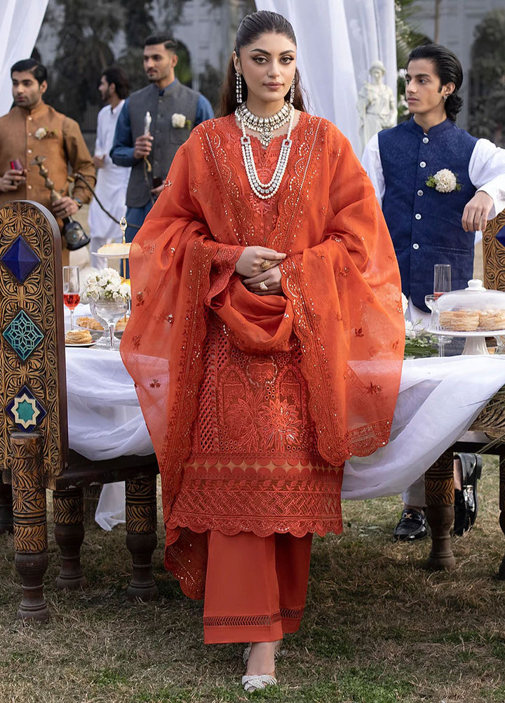 Mahrukh by Mahnur Embroidered Lawn Suits Unstitched 3 Piece MN24MK D2-A Iris - Summer Collection