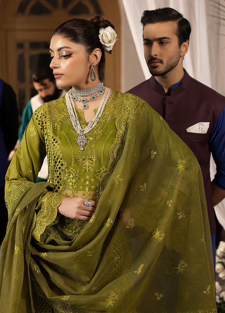 Mahrukh by Mahnur Embroidered Lawn Suits Unstitched 3 Piece MN24MK D2-B Malva - Summer Collection