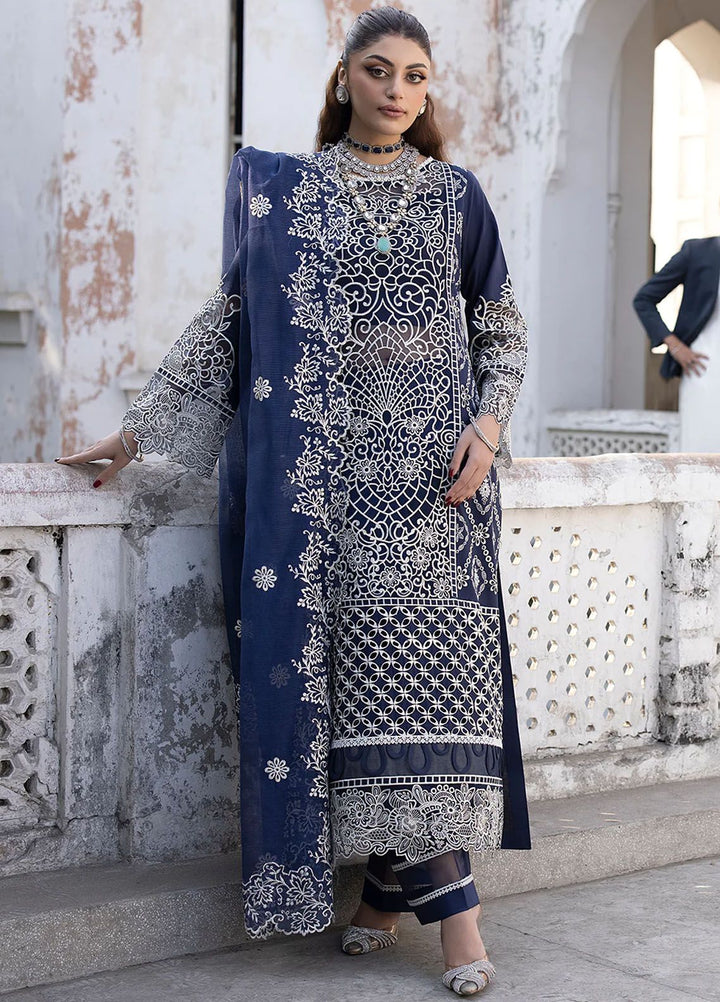 Mahrukh by Mahnur Embroidered Lawn Suits Unstitched 3 Piece MN24MK D3-A Dusk - Summer Collection