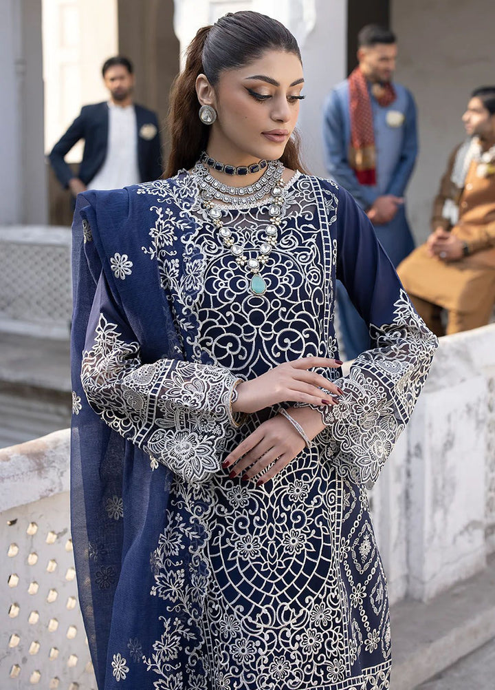 Mahrukh by Mahnur Embroidered Lawn Suits Unstitched 3 Piece MN24MK D3-A Dusk - Summer Collection