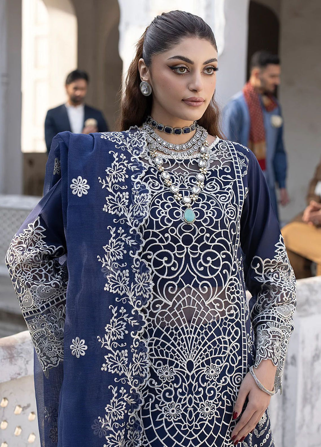 Mahrukh by Mahnur Embroidered Lawn Suits Unstitched 3 Piece MN24MK D3-A Dusk - Summer Collection