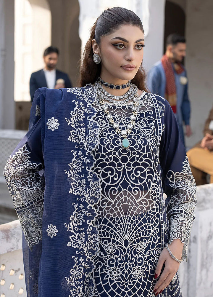 Mahrukh by Mahnur Embroidered Lawn Suits Unstitched 3 Piece MN24MK D3-A Dusk - Summer Collection