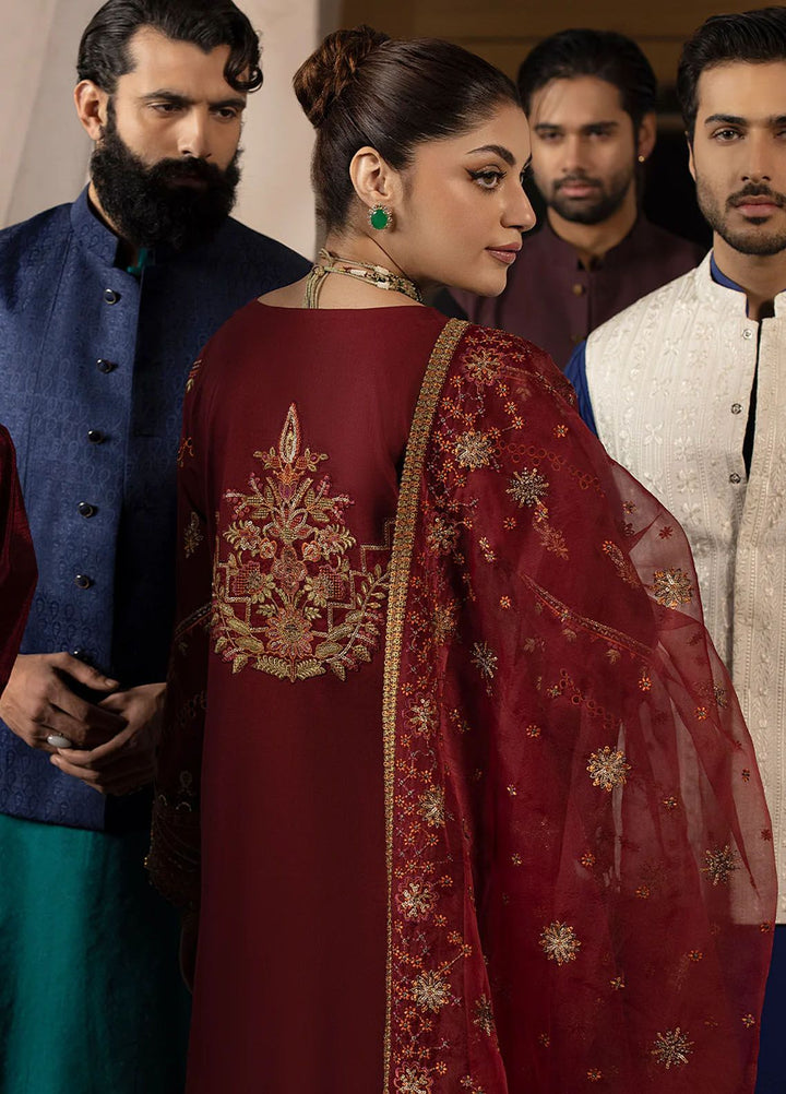 Mahrukh by Mahnur Embroidered Lawn Suits Unstitched 3 Piece MN24MK D4-B Carnation - Summer Collection