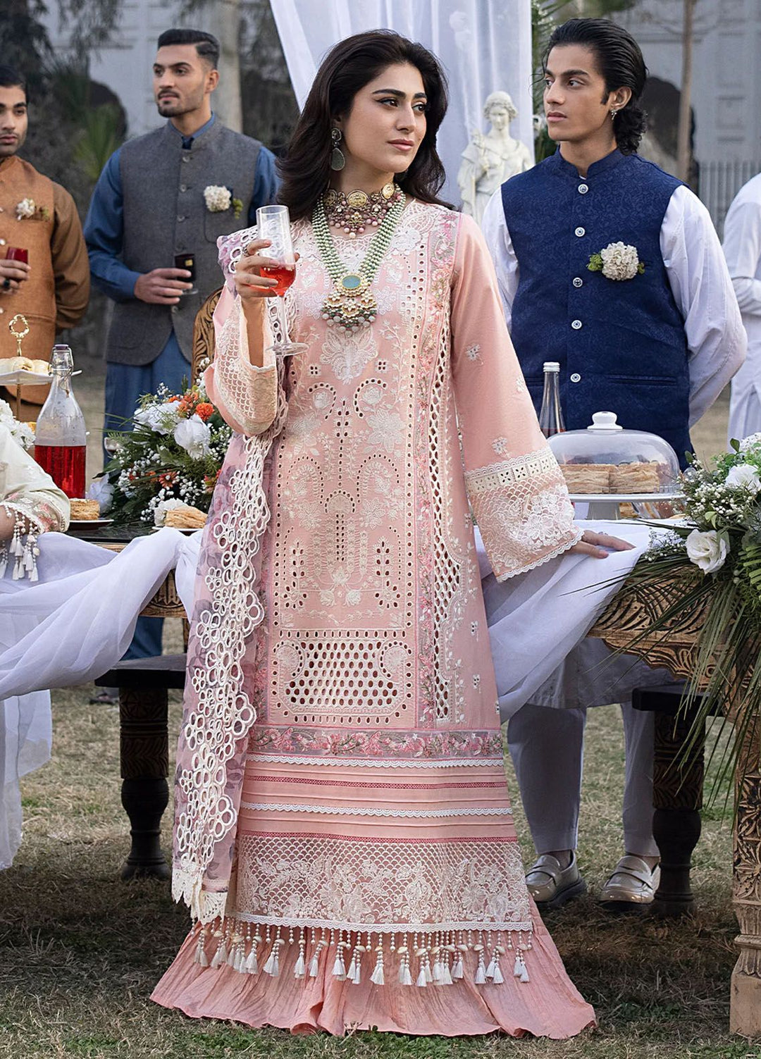 Mahrukh by Mahnur Embroidered Lawn Suits Unstitched 3 Piece MN24MK D5-A Daisy - Summer Collection