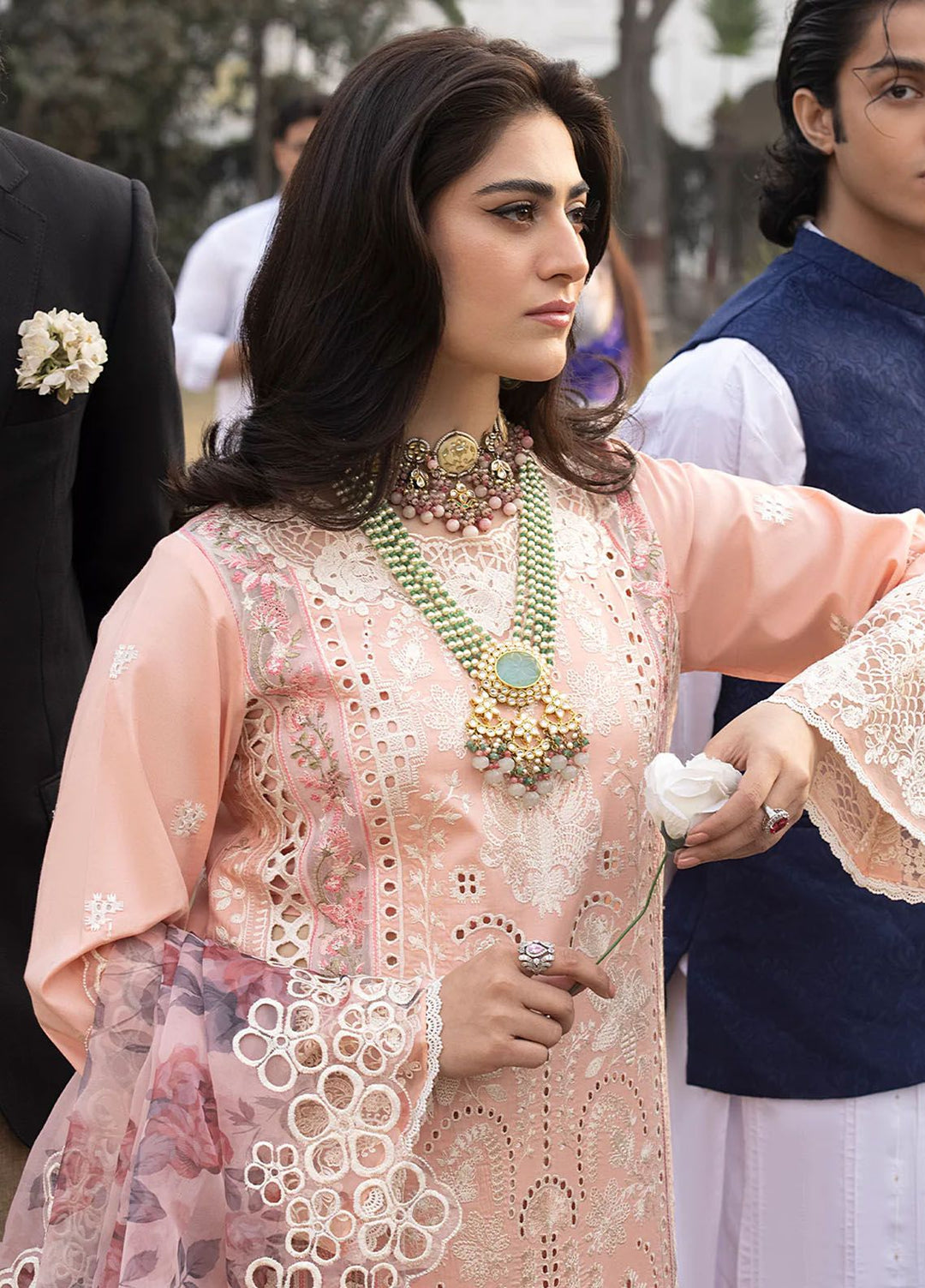 Mahrukh by Mahnur Embroidered Lawn Suits Unstitched 3 Piece MN24MK D5-A Daisy - Summer Collection