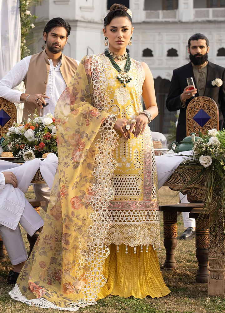 Mahrukh by Mahnur Embroidered Lawn Suits Unstitched 3 Piece MN24MK D5-B Delia - Summer Collection