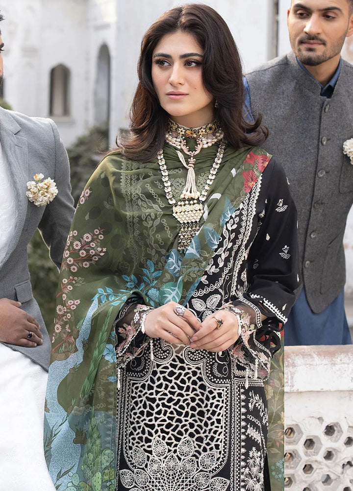 Mahrukh by Mahnur Embroidered Lawn Suits Unstitched 3 Piece MN24MK D6-A Camelia - Summer Collection