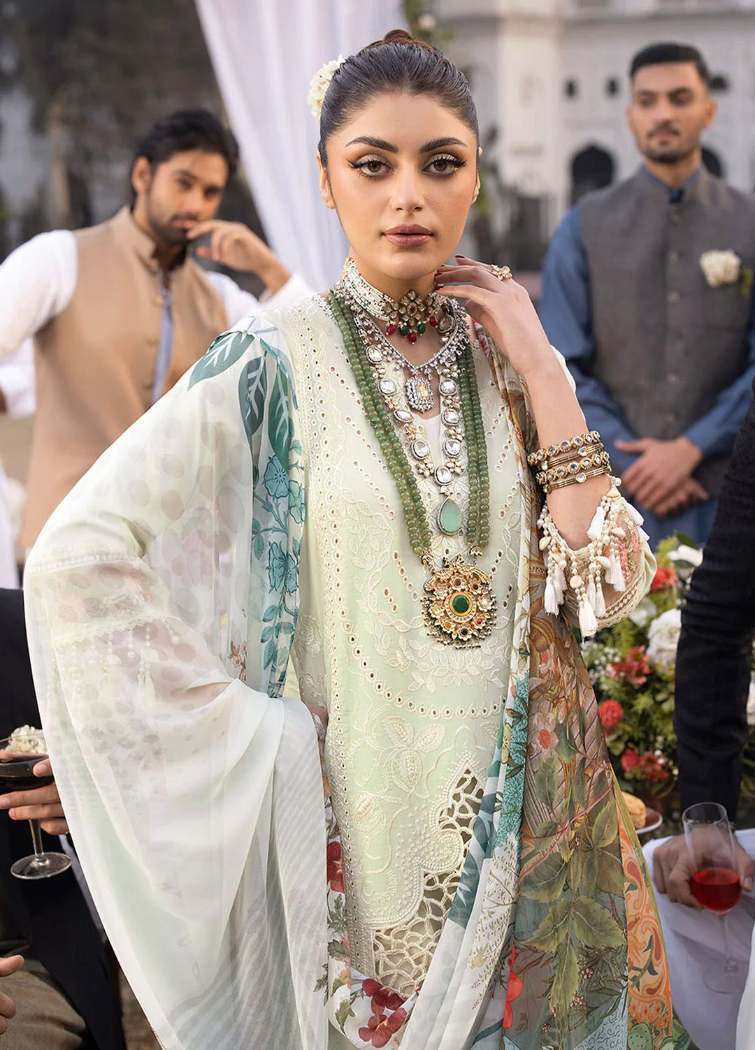 Mahrukh by Mahnur Embroidered Lawn Suits Unstitched 3 Piece MN24MK D6-B Lilly - Summer Collection