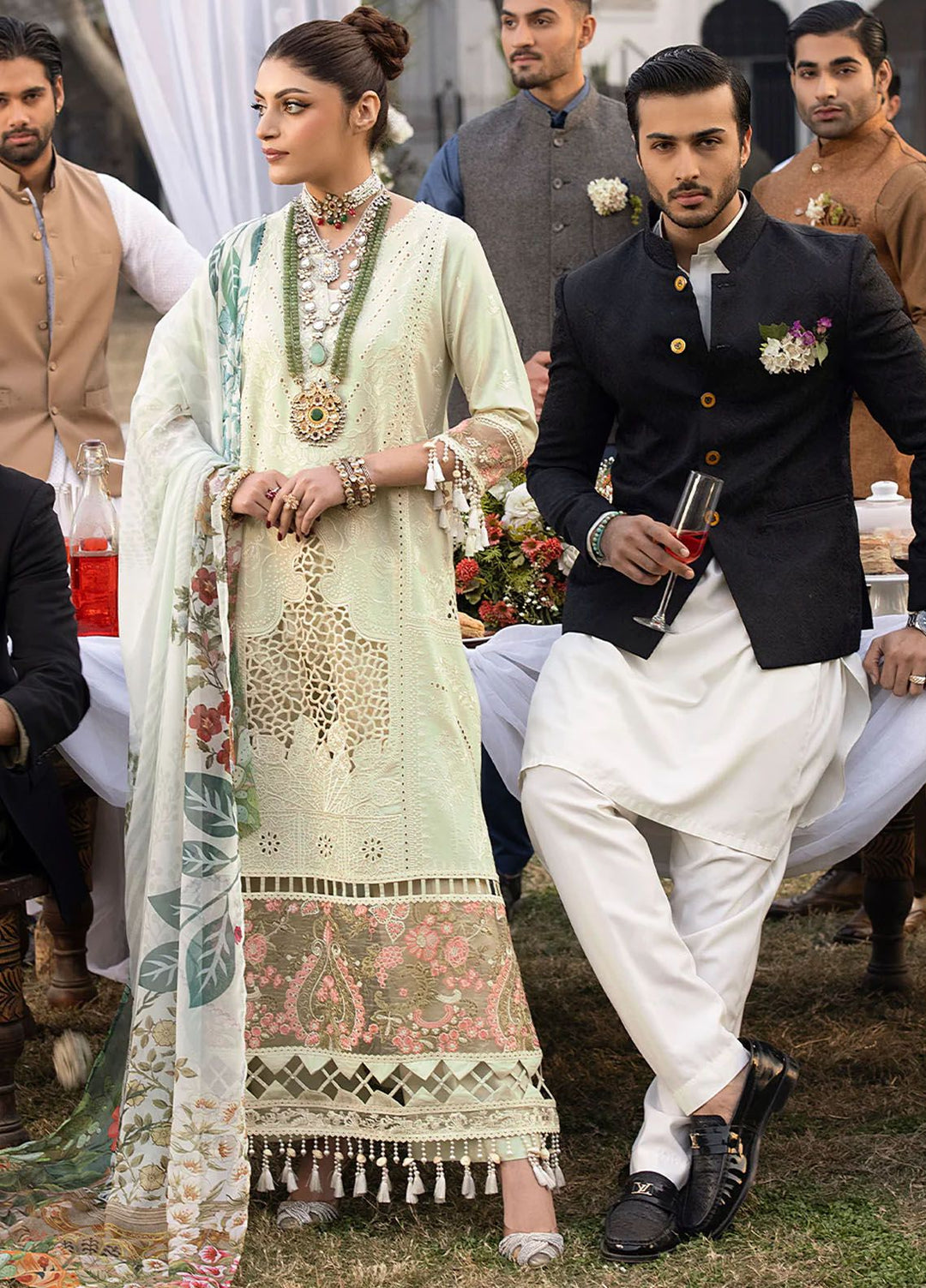 Mahrukh by Mahnur Embroidered Lawn Suits Unstitched 3 Piece MN24MK D6-B Lilly - Summer Collection