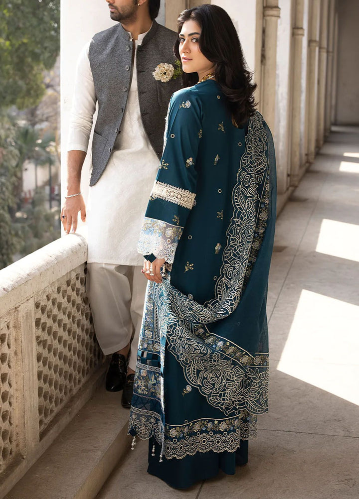 Mahrukh by Mahnur Embroidered Lawn Suits Unstitched 3 Piece MN24MK D7-A Serene - Summer Collection