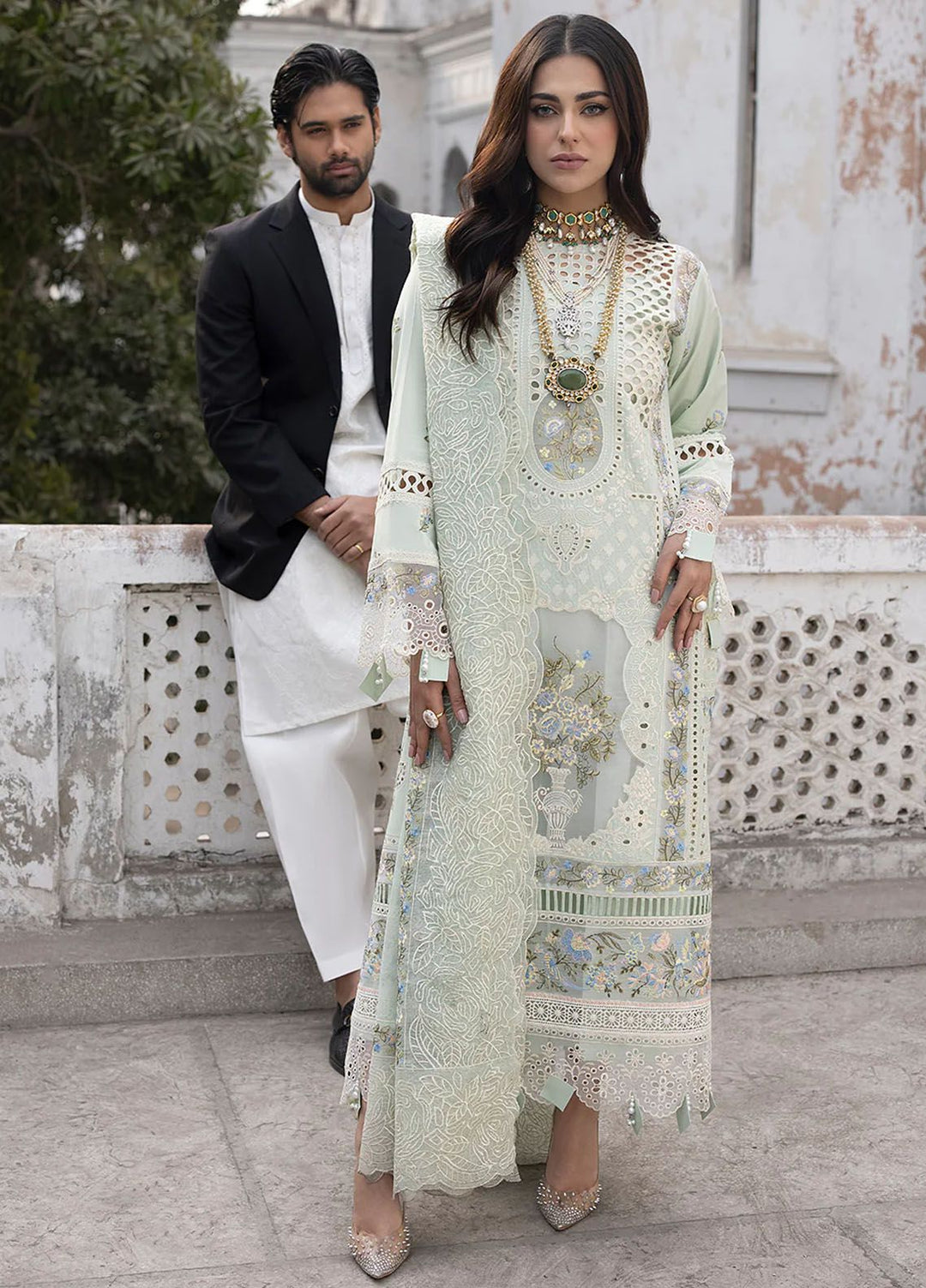 Mahrukh by Mahnur Embroidered Lawn Suits Unstitched 3 Piece MN24MK D7-B Selina - Summer Collection