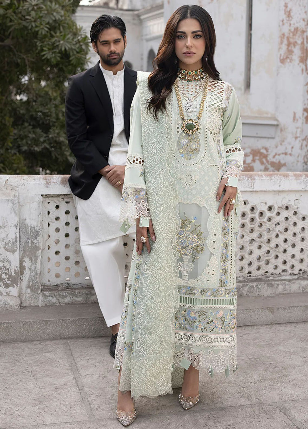 Mahrukh by Mahnur Embroidered Lawn Suits Unstitched 3 Piece MN24MK D7-B Selina - Summer Collection