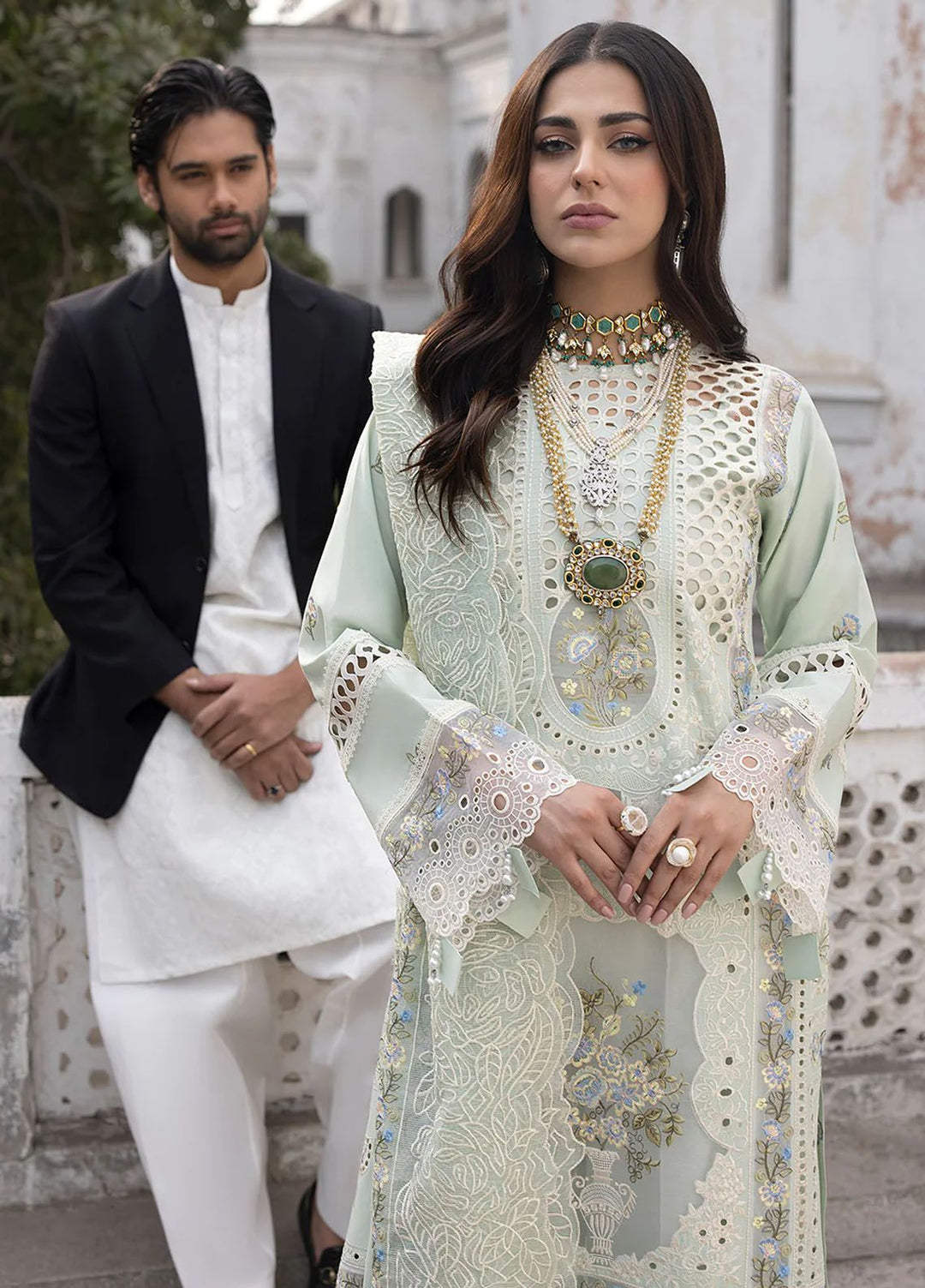 Mahrukh by Mahnur Embroidered Lawn Suits Unstitched 3 Piece MN24MK D7-B Selina - Summer Collection