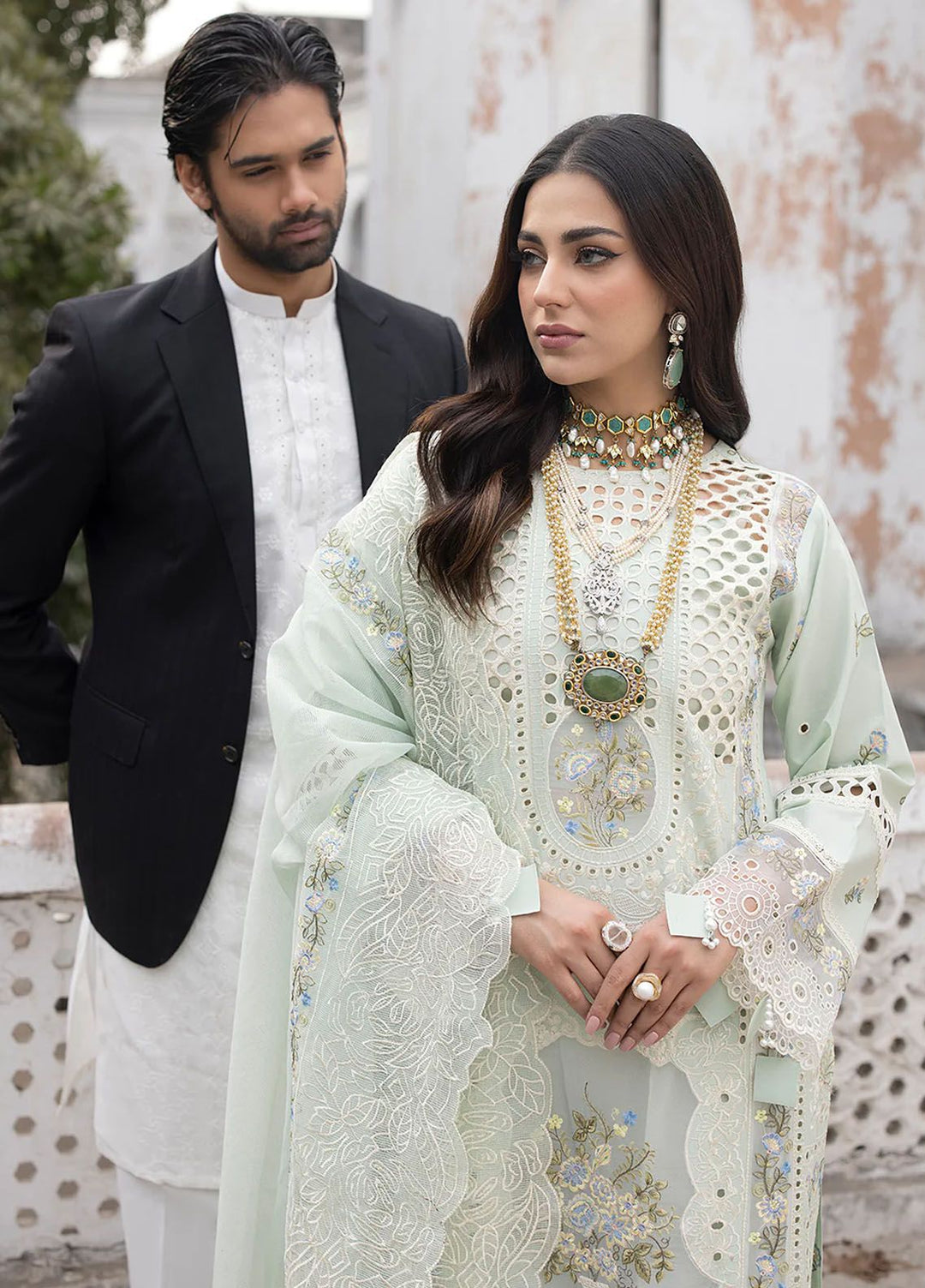 Mahrukh by Mahnur Embroidered Lawn Suits Unstitched 3 Piece MN24MK D7-B Selina - Summer Collection