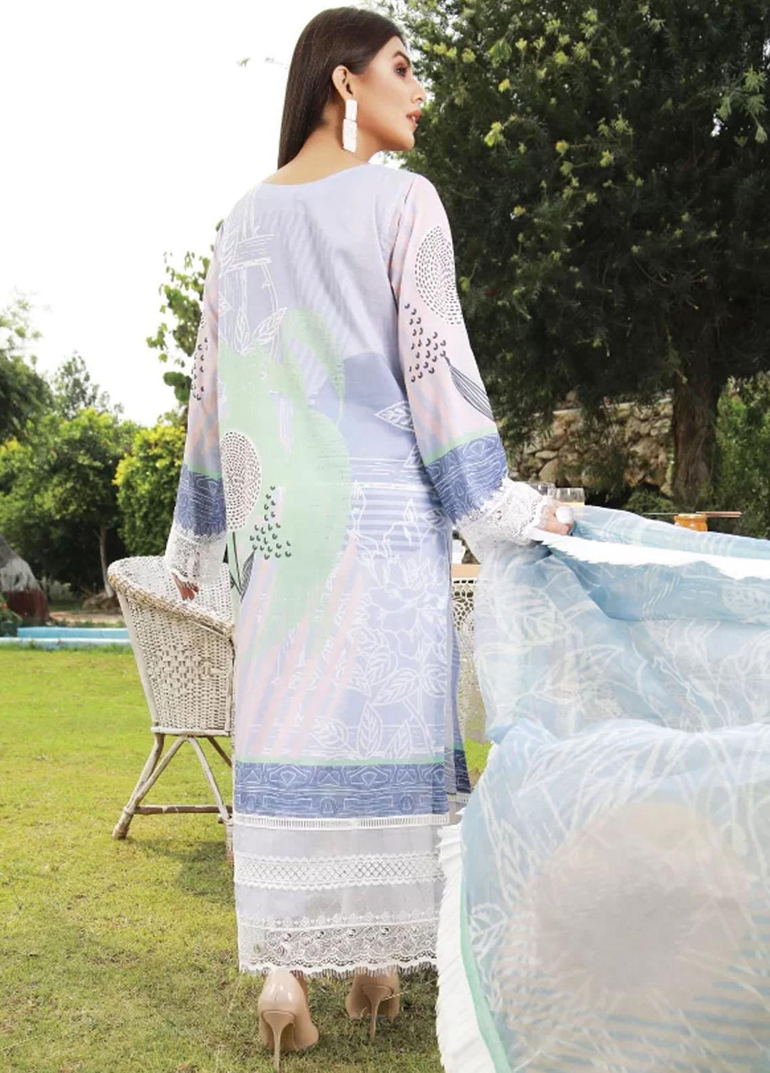 Mahruu By Soffio Printed Lawn Suits Unstitched 3 Piece SFO21MR SF-0043 - Spring / Summer Collection