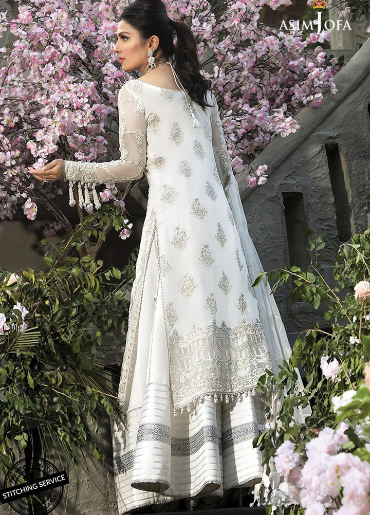 Mahsa By Asim Jofa Embroidered Chiffon Suits Unstitched 3 Piece AJ21M 10 - Festive Collection