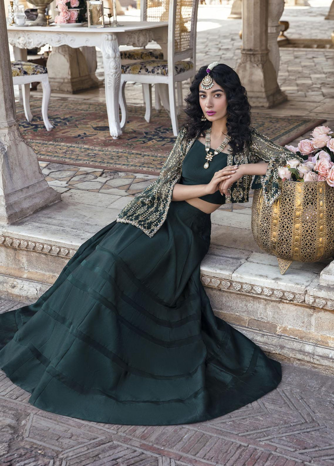 Mahum Asad Luxury Pret  Organza 3 Piece Dress MA23GPS MAHGUL