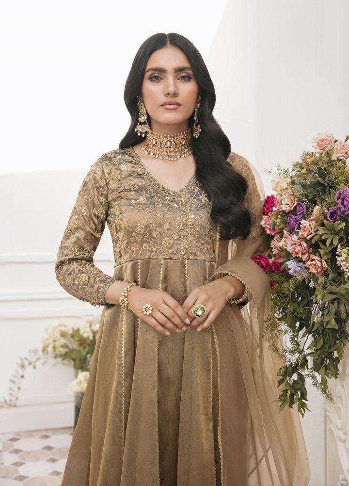 Mahum Asad Luxury Pret  Silk 2 Piece MARIGOLD